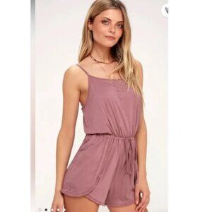 CLEARANCE 2/$10 or 3/$14 Lulu's Minorca Washed Mauve Romper